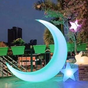달 조형물 램프 포토존 무드등 인테리어 정원 1.4m 공원