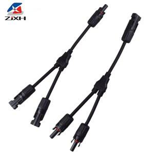 태양광 커넥터 Y형 병렬 플러그 패널 PV 케이블 와이어 어댑터 키트 도구