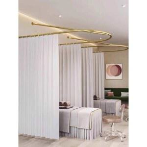 가림막커튼 병원가림막 과 골드프레임 100x230 화이트