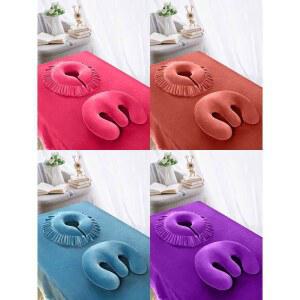 마사지 가슴 쿠션 안면 경락 패드 얼굴 구멍 회색 분리형