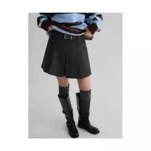 에잇세컨즈 8SECONDS 스웨이드 벨트 스커트 애쉬 356127SM34 292559