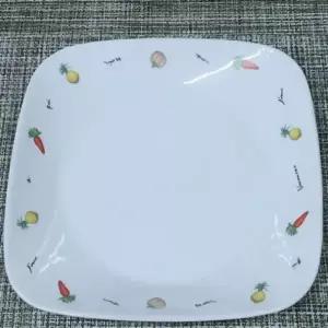 ( )코렐 접시 반찬 그릇 식기 찬기 사각 접시 야채 23cm