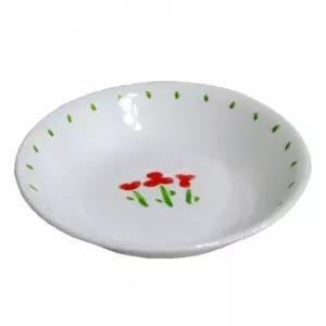 ( )코렐 대접 비빔기 탕기 국그릇 접시 식기 레드 21.5cm