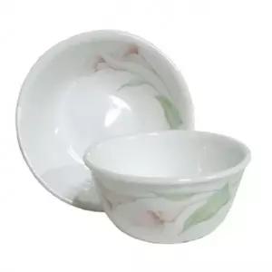 코렐 공기 대접 국그릇 밥공기 식기 백합 12.5cm