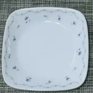 (옵션 소)코렐 접시 반찬 그릇 식기 찬기 사각 접시 블루 소
