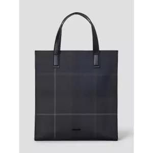 빈폴 액세서리 BEANPOLE ACCESSORY 커뮤터 체크 세로 토트백 - 네이비