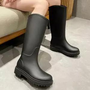 인기상품 여자 장마철 비올 때 데이트 룩 롱 레인 부츠 장화 [WE673D8_260311]