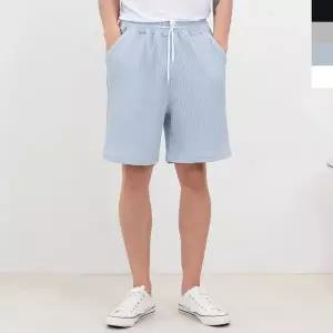 GQQ 31 남자플밴딩반바지 슬랙스 면 밴딩 면바지 일자 스키니팬츠