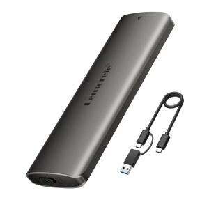 알루미늄 M.2 NVMe 인클로저, USB 3.2 Gen2 10Gbps 툴 프리, PCIe M-Key용 SSD 어댑터 2280 2260 2242 2230용 UASP 트림 지원(Sata 지원 없음)