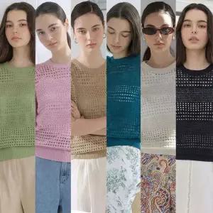 [NS홈쇼핑]크로셰 풀오버 니트 나시탑 블라우스 SET[35774698]