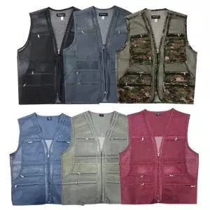 [NS홈쇼핑]2장세트 마마로 남자 빅사이즈 등산 낚시 타스란 왕 망사 작업 조끼..