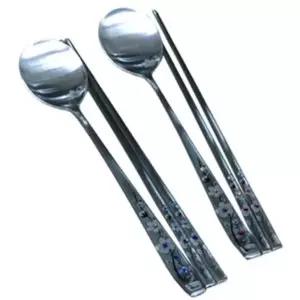 젓가락 월럭스 스푼 커트러리 숟가락 수저 세트 2개