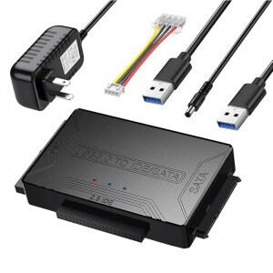 USB 3.0에서 SATA IDE 어댑터 하드 드라이브 리더, SATA에서 외부 데이터 복구 변환기, 범용 2.5 3.5 HDD SSD 디스크용
