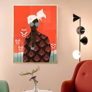 팝아트 DIY명화그리기 유화 그림 매화 해바라기그리기 7종구성품 황금 고양이 사진