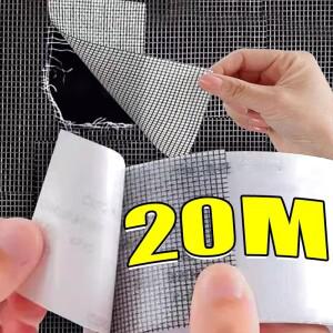 220M 창문 스크린 수리 테이프 방충망 패치 메쉬 강력 접착 찢어진 구멍 도구