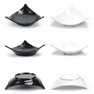 (선택 블랙)블랙 화이트 한정식 찬기 반찬그릇 일식 스끼다시 튀김 샐러드 디저트 반찬 접시 길이 32cm