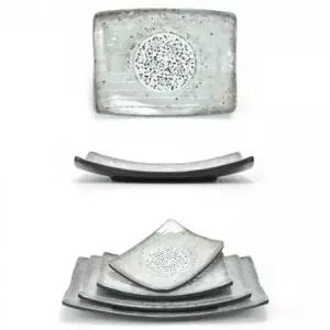 (선택 4호)멜라민 한정식 사각 찬기 반찬그릇 반찬접시 샐러드 디저트 음식 접시 4호 길이 30cm