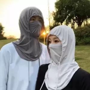FL쿨링 후드넥가드 여름 전면마스크 넥스카프 모자 일체형