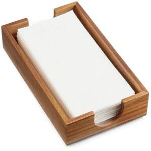 욕실용 냅킨 홀더, 아카시아 나무 게스트 타월 홀더 트레이, 욕실 액세서리용 일회용 종이 핸드 주방 테이블 파티용 디너