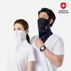 몽크로스 쿨링 메쉬 스포츠마스크 UV 자외선차단 냉감 안면마스크 스포츠용 골프 등산 자전거