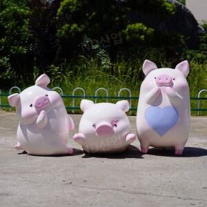 돼지 모형 조형물 장식 조각상 소품 대형 인테리어 야외 모델 68cm