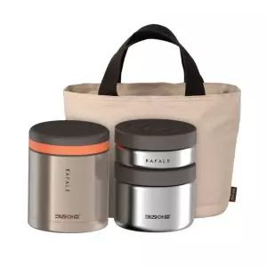 보온죽통 키친아트1080 라팔 골드메탈 죽통 보온도시락 3종세트