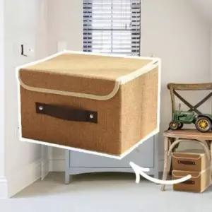 [문구/오피스] 패브릭 부직포 의류 정리함 옷장 수납 바닥 공간 활용 수납박스