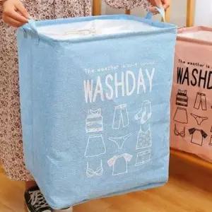 [문구/오피스] 방수 부직포 세탁물 정리함 이불 장난감 수납함