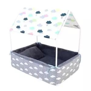 [반려] 강아지 타프 하우스 다크그레이 1P 애견 방석 숨숨집