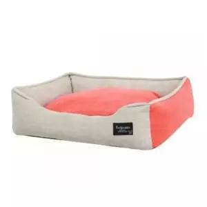 [반려] 강아지 투톤 사각 방석 레드 1P 고양이 침대 쿠션