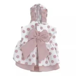 [반려] 강아지 도트 원피스 핑크 1P 리본 여름 패션 드레스