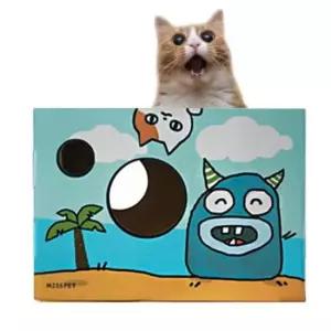 [반려] 고양이 냥이 스크래쳐 캣하우스 박스집 숨숨집 블루