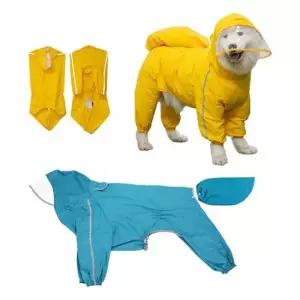 중형견 대형견 우비 외출 레인코트 바람막이 애견비옷 10XL