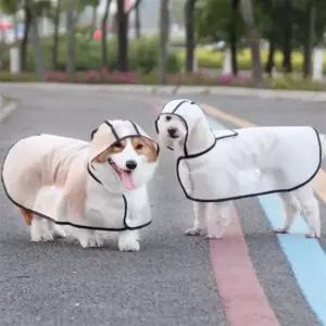 중형견 애견 강아지 우비 투명 귀여운 레이코트 비옷 S M L