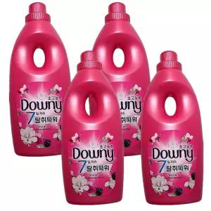 다우니 탈취파워 목련과 베리 초고농축 섬유유연제 본품 1L 4개