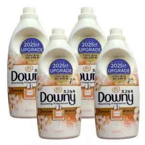 다우니 섬유유연제 화이트 코튼 향 1L 4개