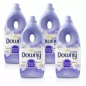 다우니 섬유유연제 스프링 화이트 머스크 1L 4개