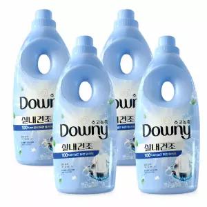 다우니 삶음탈취 민트/시트러스 초고농축 섬유유연제 본품 1L 4개