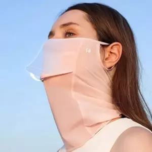 골프 실크 쿨마스크  시원한 여름용 스카프  자외선 차단 마스크