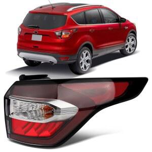 2017년형 포드 이스케이프 쿠가 테일라이트 리어 브레이크 램프 신호 어셈블리 OE:GJ5Z13404C(우측 조수석)와 호환되는 전구 및 하네스가 장착된 ZSBMP