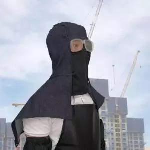 (옵션 분진 고글 후드 케이프)고글작업후드 건설 방진 현장 눈보호 후드케이프 방진 용접 마스크 공사 고글