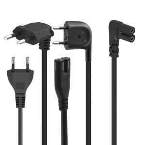 호환 TV용 EU 전원 코드 90도 케이블PS4 apple 호환 프린터 카메라용 각진 AC 플매트 카펫 러그 케이블 포