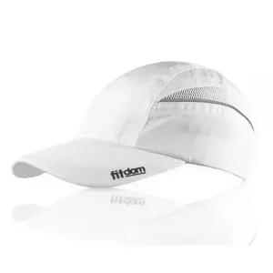FIT 핏dom 경량 올 스포츠 캡 달리기, 하이킹, 테니스, 골프에 완벽한 모자, 화이트., 단일 사이즈