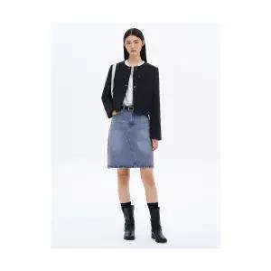 매장정품 에잇세컨즈 8SECONDS 데님 미디스커트 블루 165327AP7P 675385