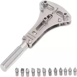 YWBL-WH 3 포인트 시계 케이스 오프너 백 배터리 나사 제거기 스테인리스 스틸 손목시계 수리 도구 교체 및