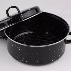 곰솥스텐 오징어직화팬 캠핑 도구 28cm 화로 코팅냄비