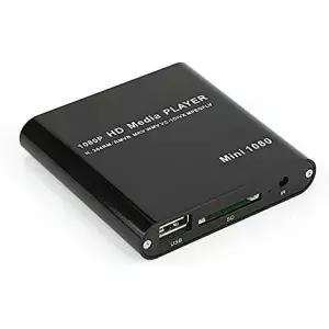 axGear 미니 HDMI 미디어 플레이어 1080P HDD RM RMVB DIVX AVI MKV USB SD MPEG JPEG MOV SDHC