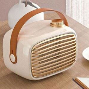 충전식온풍기 욕실 캠핑 소형 탁삭용 유백색 우유화이트 급속 무소음 가열 온풍기 캠핑용