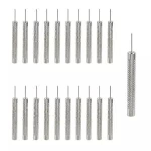 T Tulead 시계 펀치 바늘 밴드 핀 제거기 제조기 수리 도구 링크 제거 0.8mm 팩 20개