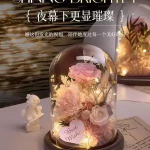 유리 오브제 유리돔 말린 생일 결혼 장식 인테리어 부케 사이즈